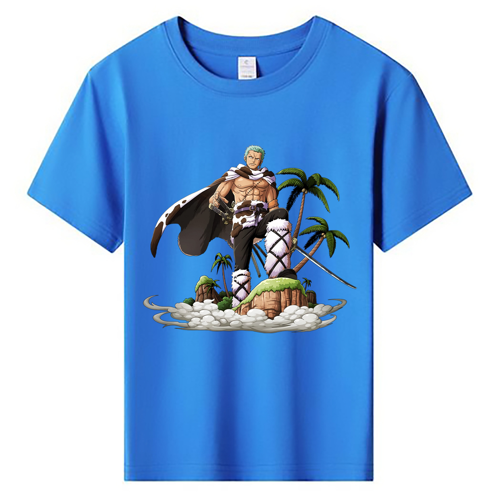 ワンピース ロロノア・ゾロ ONE PIECE Roronoa Zoro 綿100％キッズTシャツ（フロントプリント）